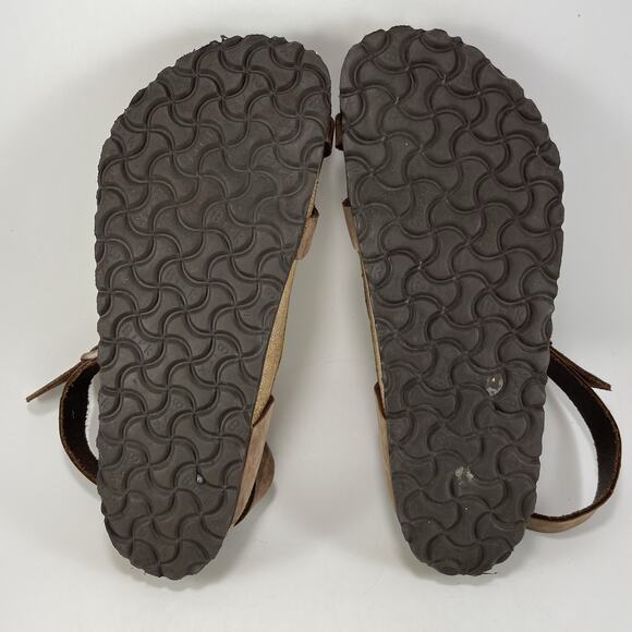 Birkenstock Yara Ankle Strap Sandals Womens Size 40 US Size 9-9.5 Tan Birkibuc - Picture 7 of 9